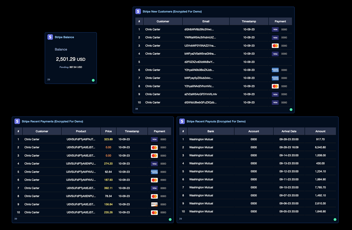 Stripe Widgets